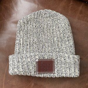 Love Your Melon Light Grey Winter Hat Beanie OS